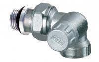 Вентиль запорный трехосевой, правосторонний, 1/2", ВР, EPDM FAR