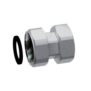 Переходник с накидной гайкой, 1/2"х1/2", ВР-ВР, с EPDM FAR