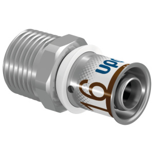 Штуцер S-PRESS PLUS НР 25-R3/4" '5Ф, латунь, Uponor