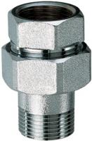 Фитинг прямой трехсоставной 1/2", ВР-американка FAR
