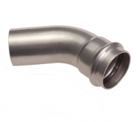 Отвод 45 однораструбный, 35, IBP BPress Inox (арт.TECE PS50400350000)