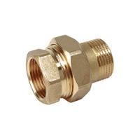Прямой фитинг из 3 частей ("американка"), 3/4", ВР-НР, хромированный