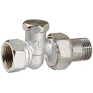 Клапан отсечной прямой, хромированный, 3/4"