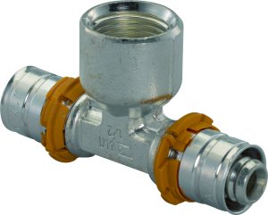 Тройник S-PRESS 16-RP1/2"ВР-16 '10В, латунь, Uponor