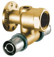 Пресс-тройник настенный ВР 1/2"- 20*2, без покрытия FAR