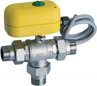Кран шаровой 3-х ход., с сервоприводом, 1 1/4", НР-НР, 220 В FAR