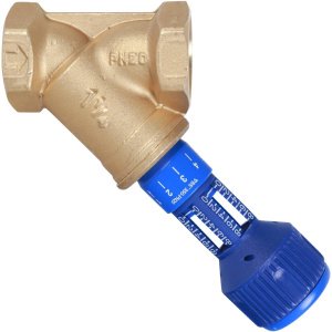 Клапан балансировочный ручной 747 1.1/4", корроз. Латунь, Kvs=16,6, PN25 BB, с встроен. изм. диафрагмой Cimberio