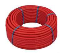 Труба Standard в красной гофре, PEXc-AL-PEXc, ф16х2, бухта 25 метров Henco