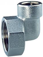 Переходник угловой, 3/4"х1/2", ВР-ВР, хромированный FAR