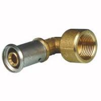 Угольник 90°, ВР, латунь пресс, 20х3/4" Henco
