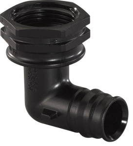Угольник Q&E с накидной гайкой 16-1/2", PPSU, Uponor