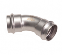 Отвод 45 двухраструбный, 35, IBP BPress Inox (арт.TECE PS50410350000)