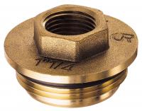 Переходник с уплотнением, 1 1/4"х3/4", НР-ВР, латунный FAR