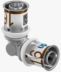 Угольник S-PRESS PLUS 32-32 '5И, латунь, Uponor