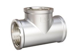 Тройник LD Pride DN50 (2") ВР/ВР/ВР латунь никель