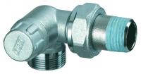 Вентиль запорный трехосевой левосторонний, 1/2", М24х19 FAR