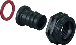 Штуцер Q&E с накидной гайкой 16-G1/2" '50Щ, PPSU, Uponor