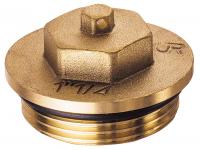 Заглушка CR, 1 1/2", НР, латунная FAR