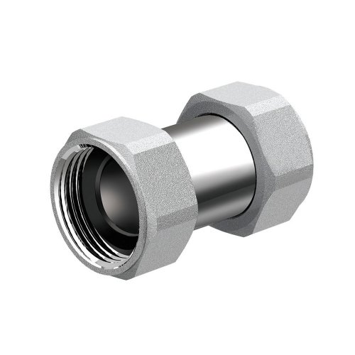 Муфта телескоп.хром., 35-50 мм, 3/4" (накид.гайки)
