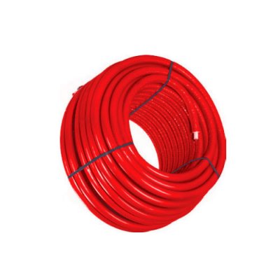 Труба Radi Pipe PE-Xa/EVOH, PN10, ф20х2,8 мм, бухта 50 м, в теплоизоляции 6 мм, цвет красный USYSTEMS