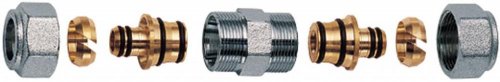 Переходник 1/2", с двумя концовкамидля м/п труб, 16х2 FAR