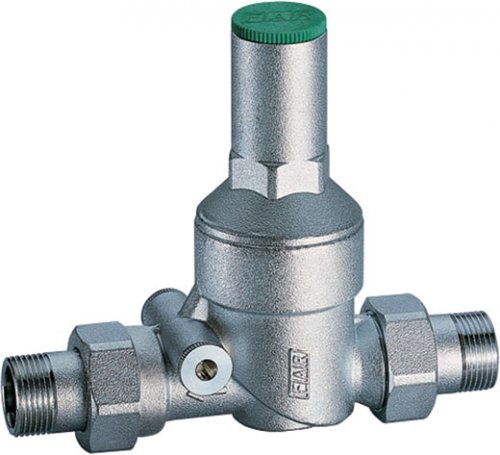 Редуктор 1 1/2", НР-НР, без манометра, хромированный FAR