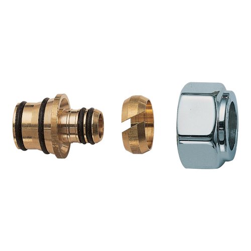 Концовка FAR для м/п и РЕХ 20X2.5, гайка М24х19 (серебро)