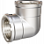 Угол 90 гр LD Pride DN32 (1 1/4") ВР/ВР латунь никель