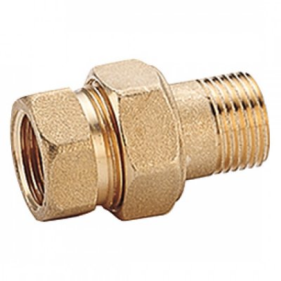 Прямой фитинг из 3 частей ("американка"), 1 1/4", ВР-НР, нехромированный