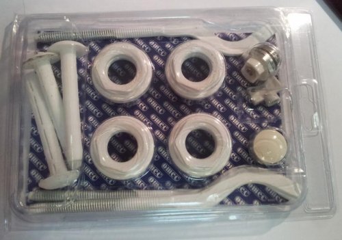 Монтажный набор с 2 плоскими кронштейнами 1" x 1/2 (Арт.:OMEC K3C12MEN)