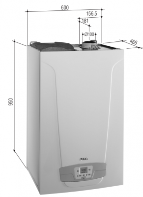 Котел газовый настенный двухконтурный 24 кВт NUVOLA Duo-Tec+ 24 GA BAXI