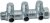 Коллектор запорный 3/4", ВР-НР, 3 отвода 1/2", НР, плоск.присоед. FAR Коллектор запорный 3/4", ВР-НР, 3 отвода 1/2", НР, плоск.присоед. FAR