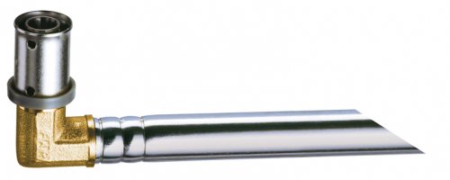 Пресс-уголок 16*2, с хромированной трубкой (L=240 мм, 15 мм), без покрытия FAR