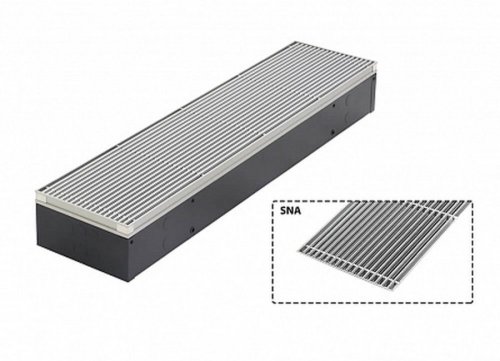 Конвектор внутрипольный Jaga Mini Canal H14 L270 T42, решетка SNA алюминий