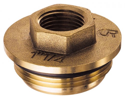 Переходник с уплотнением, 1 1/4"х3/4", НР-ВР, латунный FAR