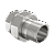Сгон разъемный (американка) DN20 (3/4") ВР/НР латунь никель