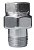 Фитинг прямой трехразъемный 3/4", покрытие серебро FAR