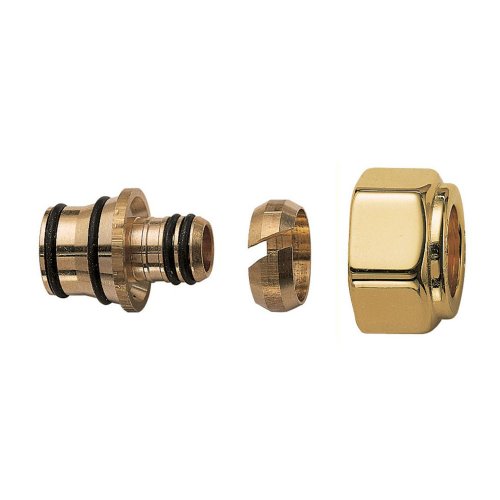 Концовка FAR для м/п и РЕХ 20X2.5, гайка М24х19 (золото)