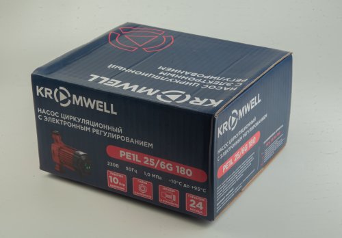 Насос циркуляционный для системы отопления PE1L 25/6G 180 с частотным регулированием, гайки в комплекте Kromwell