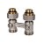 Узел нижнего подключения Standard Line D1/50 прямой, 1/2x3/4" c ниппелями 1/2"