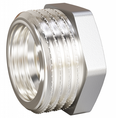 Футорка LD Pride DN40х32 (1 1/2"НР х 1 1/4" ВР) латунь никель