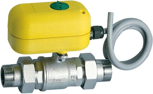 Кран шаровой 2-х ход., с сервоприводом., 1 1/4", НР-НР, зонный, 220 В FAR