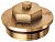Заглушка CR, 1 1/2", НР, латунная FAR