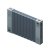 Радиатор биметалл Rifar SUPReMO Ventil 500 10 секций, подкл нижнее правое, титан матовый Радиатор биметалл Rifar SUPReMO Ventil 500 10 секций, подкл нижнее правое, титан матовый